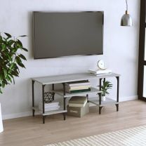  Tv-meubel 102x35x45,5 cm bewerkt hout grijs sonoma eikenkleurig