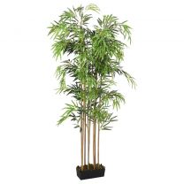  Kunstplant bamboe 500 bladeren 80 cm groen