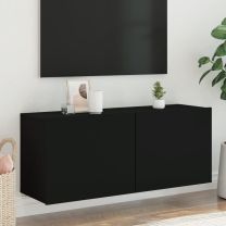  Tv-meubel wandgemonteerd 100x30x41 cm zwart