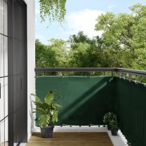  Balkonscherm 90x800 cm 100% polyester oxford donkergroen