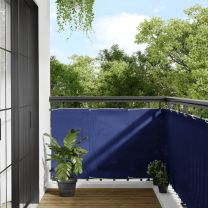  Balkonscherm 90x800 cm 100% polyester oxford blauw