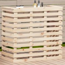  Tuinbartafel 113,5x50x103 cm massief grenenhout
