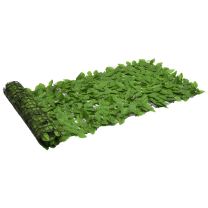  Balkonscherm met groene bladeren 200x75 cm