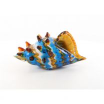 A MURANO STYLE GLASS CONCH SHELL