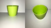 Bloempot Groen diameter 10 cm (set van 2)