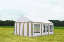 Classic Plus Feest-tent PVC 4x6x2 mtr in Wit-Beige