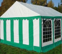 Classic Plus Partytent PVC 4x8x2 mtr in Wit-Groen