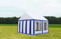 Classic Plus Partytent PVC 4x4x2 mtr in Wit-Blauw