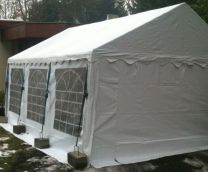 Classic Plus Partytent PVC 6x6x2 mtr in Wit