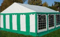 Classic Plus Partytent PVC 5x8x2 mtr in Wit-Groen