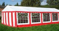 Classic Plus Partytent PVC 5x10x2 mtr in Wit-Rood