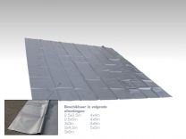Grondzeil zilvergrijs PVC 680gr/m² voor Vouwtenten