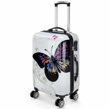 Reiskoffer Butterfly M polycarbonaat 42l 56x37x23cm