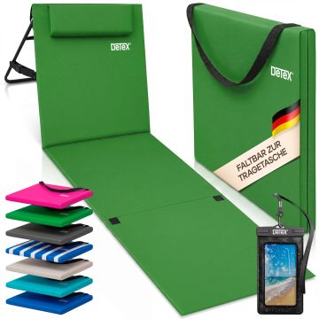 Strandmat Groen 158x56x46cm gestoffeerd