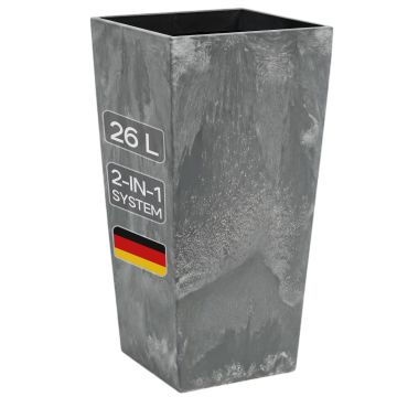 Bloempot Betonlook Grijs 26L