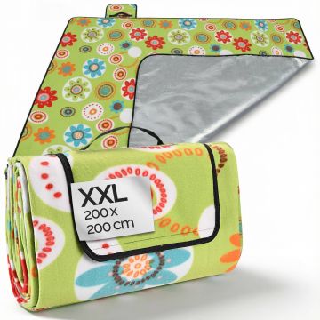 Picknickdeken Bloemen 2x2m