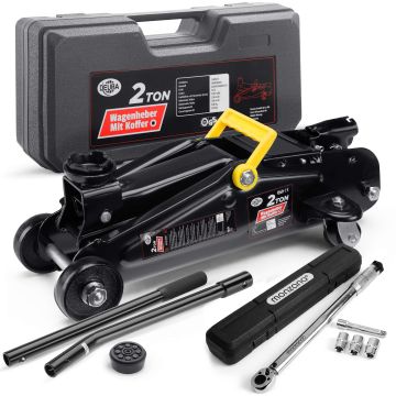 Bandenwisselset Krik Zwart Metaal max 2 ton