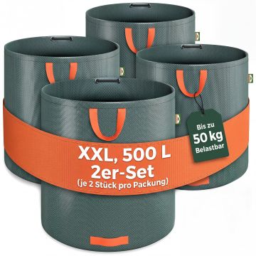 Tuinafvalzakken set van 4 elk 500 liter