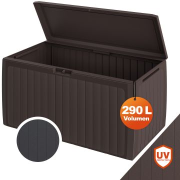 Kussenbox Board Plus Bruin 290L met wielen