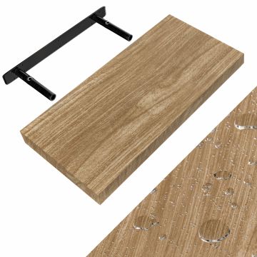 Wandplank Zwevend Eik MDF 50x23x3,8cm
