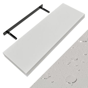 Wandplank Zwevend Mat Wit MDF 70x23x3,8cm
