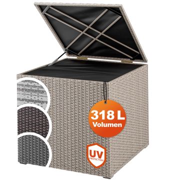 Polyrotan kussenbox Crème 318L