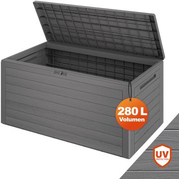 Kussenbox Woody Grijs Houtlook 280L