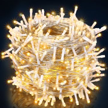 Kerstverlichting Warmwit 40m transparant
