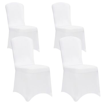 Stoelhoes Set van 4 Wit