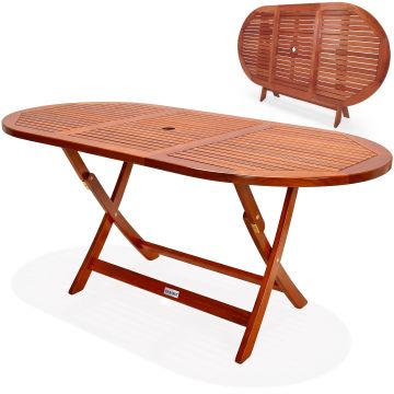 Tuintafel Alabama Acaciahout 160x85x75cm FSC-gecertificeerd
