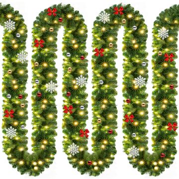 Guirlande Groen 5m 80 LED´s Kerstdecoratie