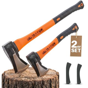 Kliefhamer en Hakbijl Set van 2 Zwart Oranje Staal
