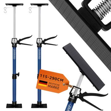 Bouwstempel Set van 2 Blauw Staal 115-290cm 30kg