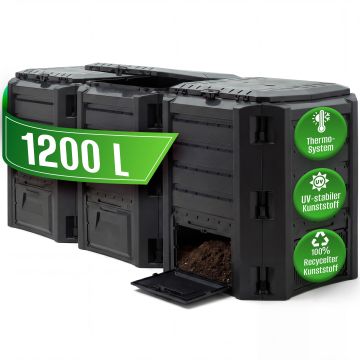 Compostbak Zwart 1200L