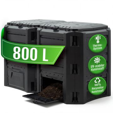 Compostbak Zwart 800L