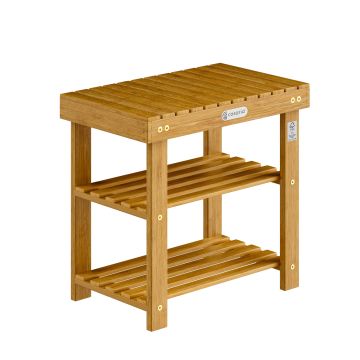 Schoenenrek 2in1 acaciahout FSC®-gecertificeerd 50x33x46cm