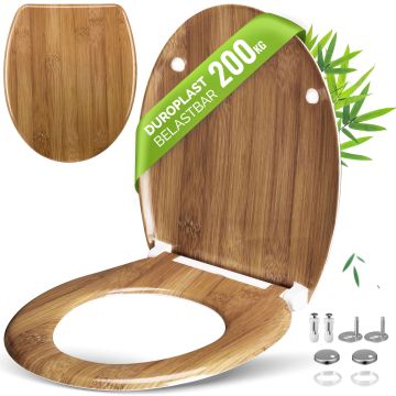 Wc-bril Bamboemotief