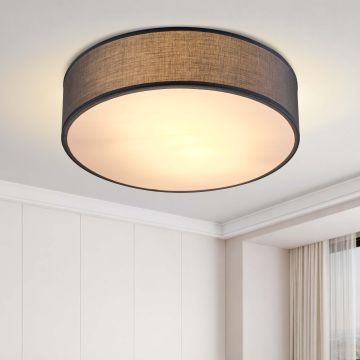 Plafondlamp Grijs Stof ø38cm