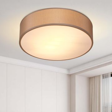Plafondlamp Taupe Stof ø38cm