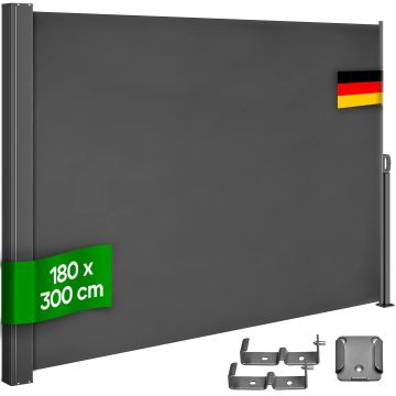 Windscherm Nosara Antraciet 180x300cm Uittrekbaar