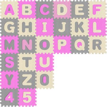 Puzzelmat 86-delig Roze