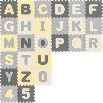 Puzzelmat 86-delig Grijs