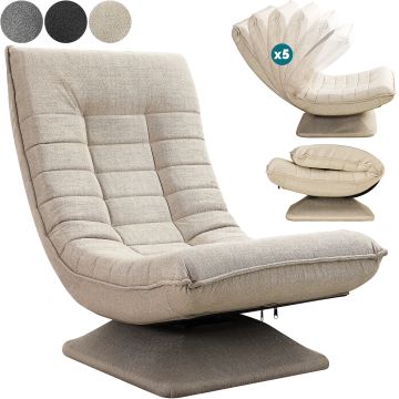 Relax Lounger Aberdeen Stof Crème