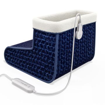 Elektrische voetenwarmer Blauw 4 warmtestanden 100W