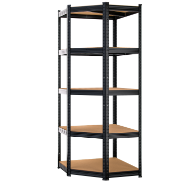 Stellingen voor zwaar gebruik Zwart 180x70x40cm gegalvaniseerd 875kg