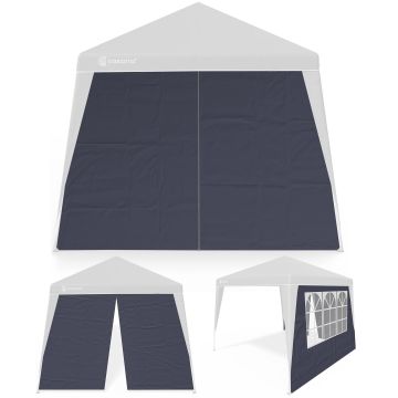 Zijwand 2 Stuks voor Paviljoen Capri Antraciet 3x3m