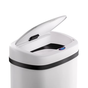 Sensor afvalbak Wit roestvrij staal 40L