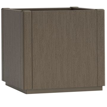 Bloempot Ethica bruin kunststof 36 x 36 x 35 cm