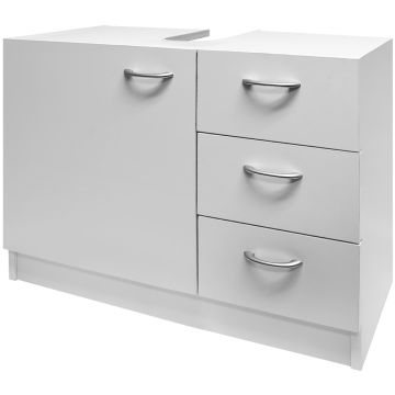 Wastafelmeubel Neapel Wit 63x54x30cm
