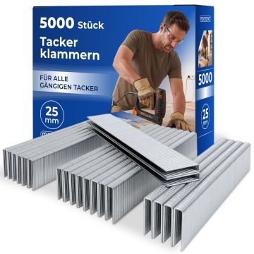 Tacker nieten - 5000 stuks - L= 25mm, B= 5,8mm
